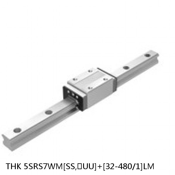 5SRS7WM[SS,​UU]+[32-480/1]LM THK Miniature Linear Guide Caged Ball SRS Series