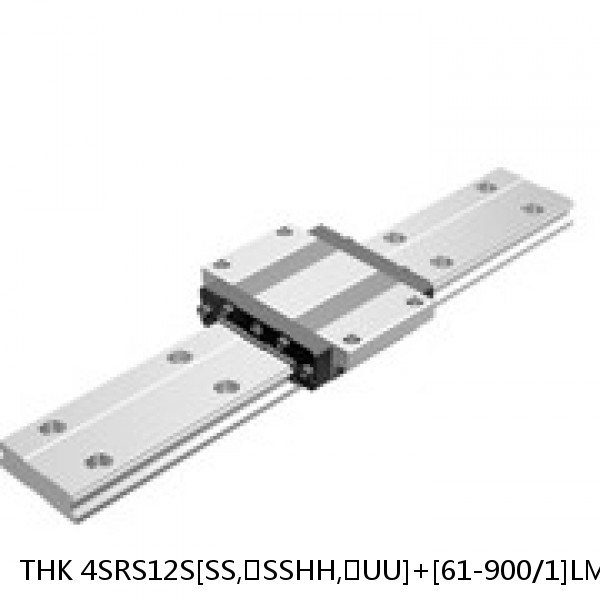 4SRS12S[SS,​SSHH,​UU]+[61-900/1]LM THK Miniature Linear Guide Caged Ball SRS Series