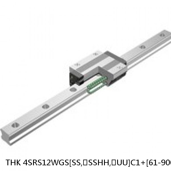 4SRS12WGS[SS,​SSHH,​UU]C1+[61-900/1]LM THK Miniature Linear Guide Full Ball SRS-G Accuracy and Preload Selectable