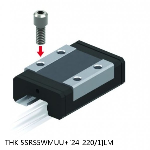 5SRS5WMUU+[24-220/1]LM THK Miniature Linear Guide Caged Ball SRS Series
