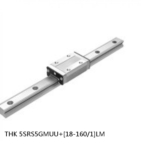 5SRS5GMUU+[18-160/1]LM THK Miniature Linear Guide Full Ball SRS-G Accuracy and Preload Selectable