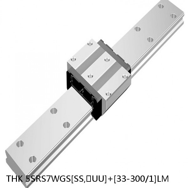 5SRS7WGS[SS,​UU]+[33-300/1]LM THK Miniature Linear Guide Full Ball SRS-G Accuracy and Preload Selectable